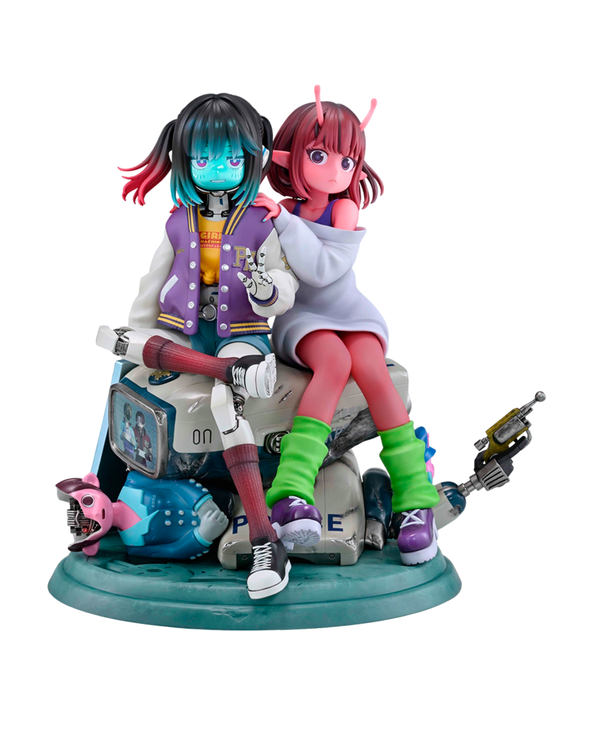 Pack de 2 figuras chiharu & makina milky subway the galactic limited express medicos