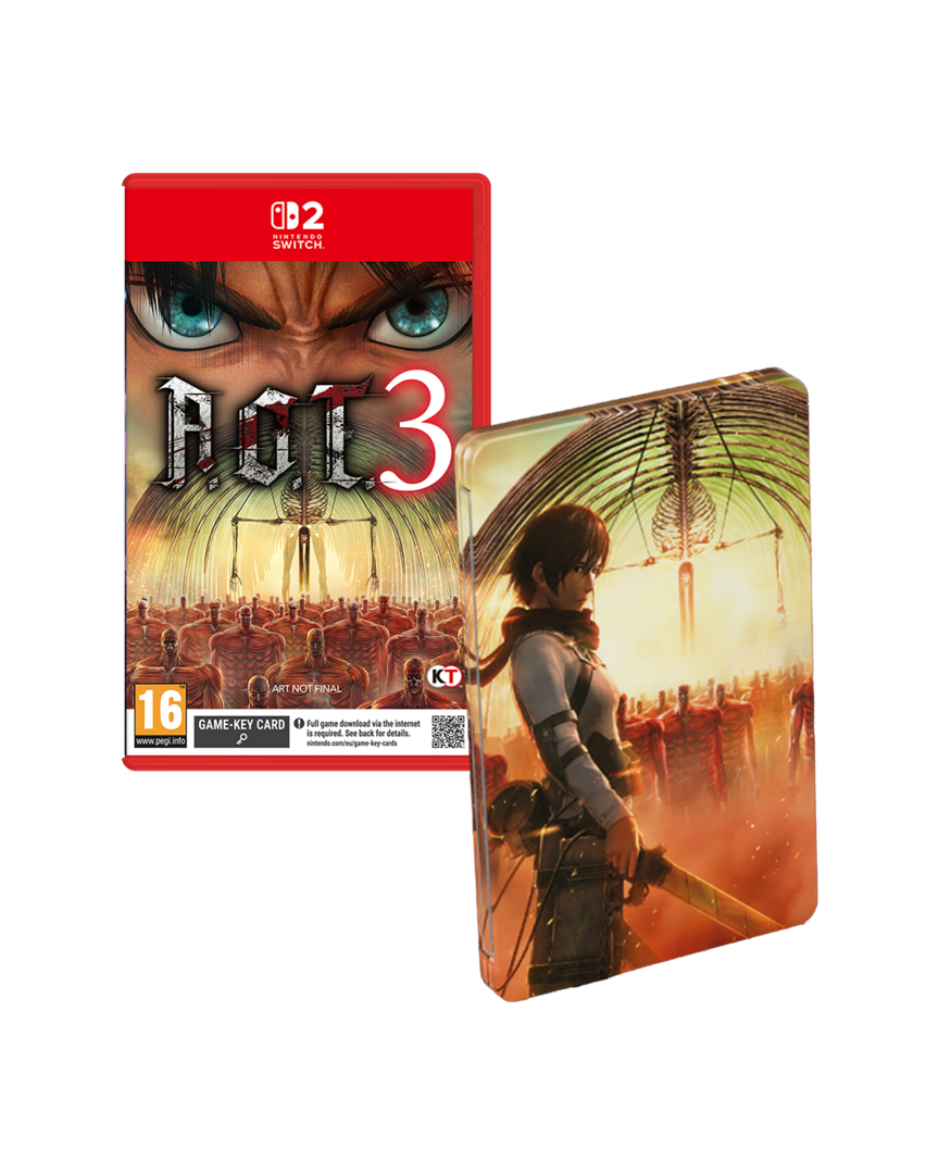 Nintendo Switch 2 Attack On Titan 3 (Game Key Card) (Launch Edition) (Steelbook + ICONART DLC) – imagen 4