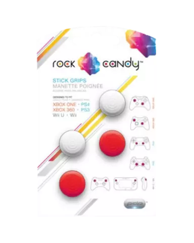 Comprar Rock Candy Stick Grips para Mandos (2 Blanco/2 Rojo) PS4