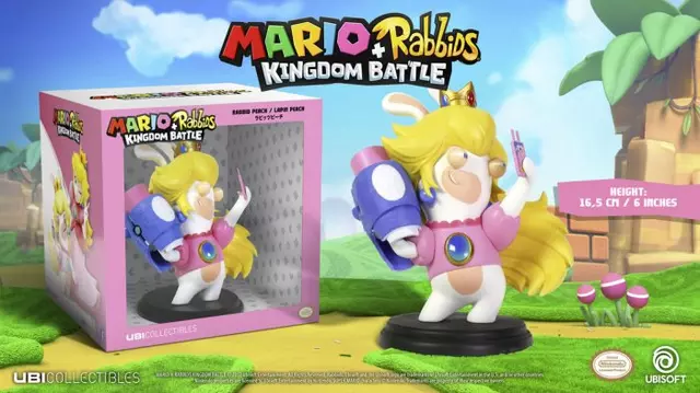 Comprar Figura Rabbid Peach 16cm (Serie Mario + Rabbids: Kingdom Battle) screen 1 - 01.jpg