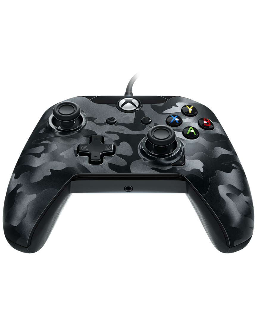 Mando deluxe camuflaje negro con cable
