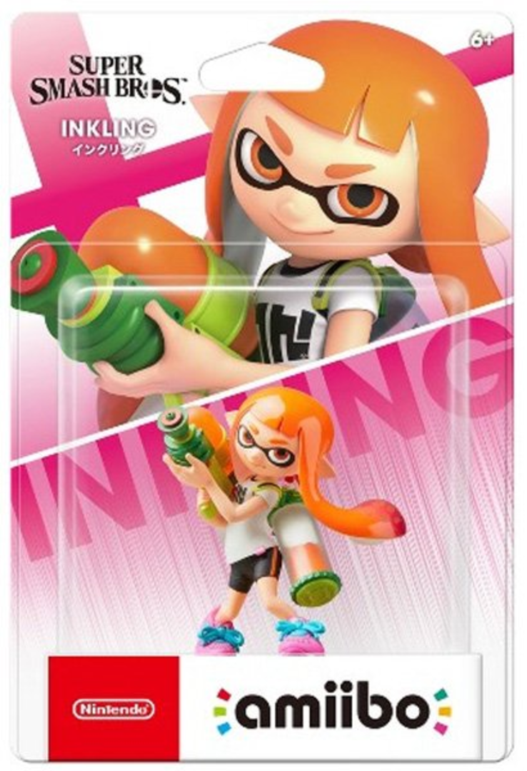 Figura amiibo inkling chica (serie super smash bros.)