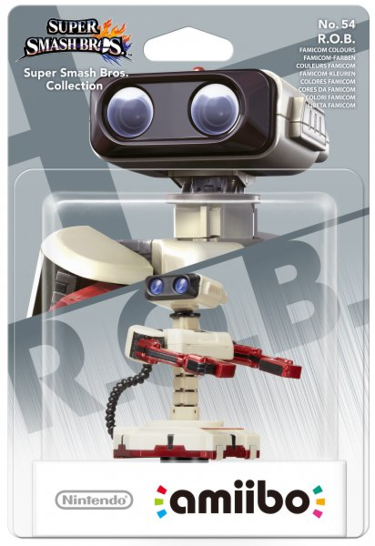 Figura amiibo famicom r.o.b. (serie super smash bros.)