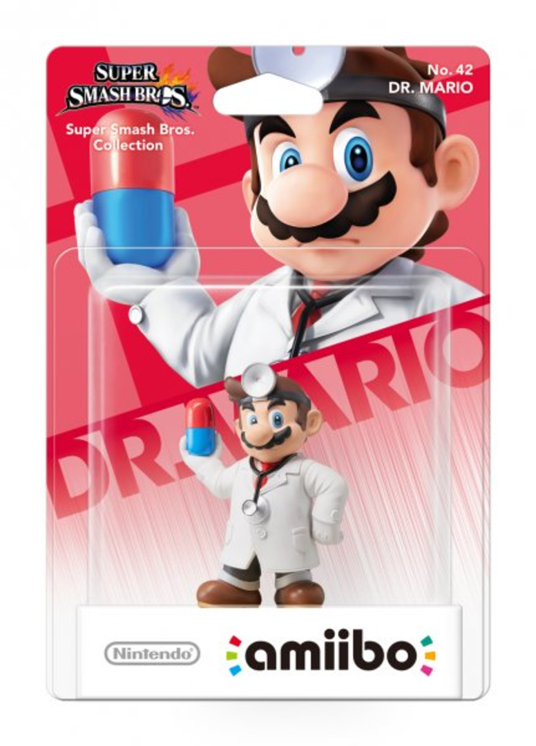 Figura amiibo dr. mario (serie ssb)