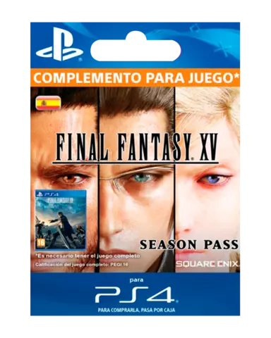 Comprar Final Fantasy XV Pase de Temporada PS4 PlayStation Network