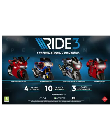 DLC Bonus reserva RIDE 3