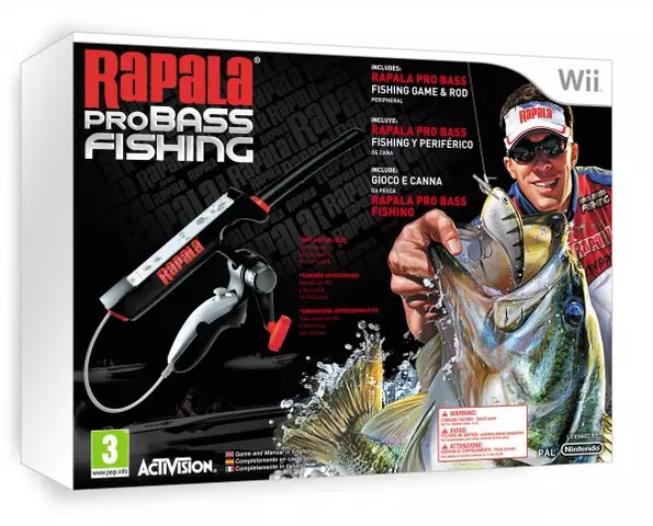 Comprar Rapala: Pro Bass Fishing + Caña De Pescador WII - Videojuegos - Videojuegos