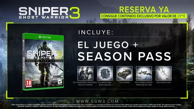 Comprar Sniper: Ghost Warrior 3 Edición Pase de Temporada Xbox One Deluxe screen 1 - 00.jpg - 00.jpg