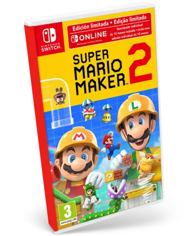 Comprar Super Mario Maker 2 + 12 Meses Nintendo Switch Online Edición Limitada Switch Limitada