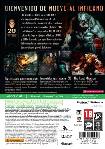 Comprar Doom 3 BFG Edition Xbox 360 screen 1 - 0.jpg - 0.jpg