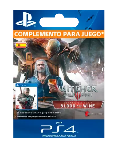 Comprar The Witcher 3: Wild Hunt - Blood & Wine Playstation Network PS4