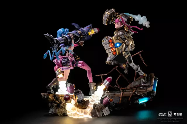 Reservar Figura Jinx & Vi Bundle Estatua Diorama Resina Escala 1/6 League of Legends 32 cm + 40 cm Estatuas