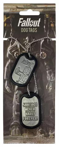 Comprar Colgantes Placas Fallout Metal Dog Fanattik Limitada