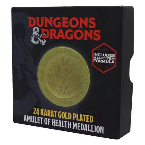 Comprar Medallón Amleto de Vida Dungeons & Dragons Chapado en Oro 24k Edición Limitada Fanattik Limitada