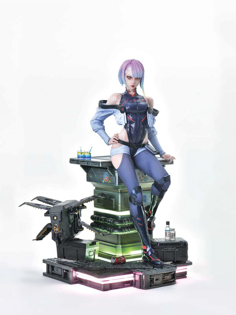 Estatua lucy cyberpunk: edgerunners real elite masterline deluxe bonus ver. 1/4 prme 1 studio