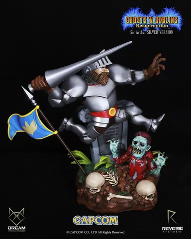 Reservar Estatua Sir Arthur Ghost and Goblins Resurrection Silver Version Figuras de Videojuegos Silver Version