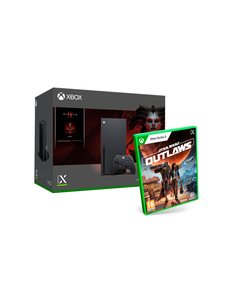 Xbox Series X 1TB + Diablo IV + Star Wars: Outlaws