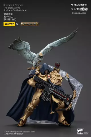 Reservar Figura Shakana Goldenblade Warhammer Age of Sigmar Stormcast Eternals The Blacktalons 20 cm Figuras Estándar