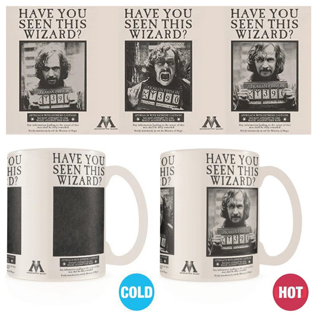 Harry Potter - Taza Termosensible 320 ml Wanted Sirius Black