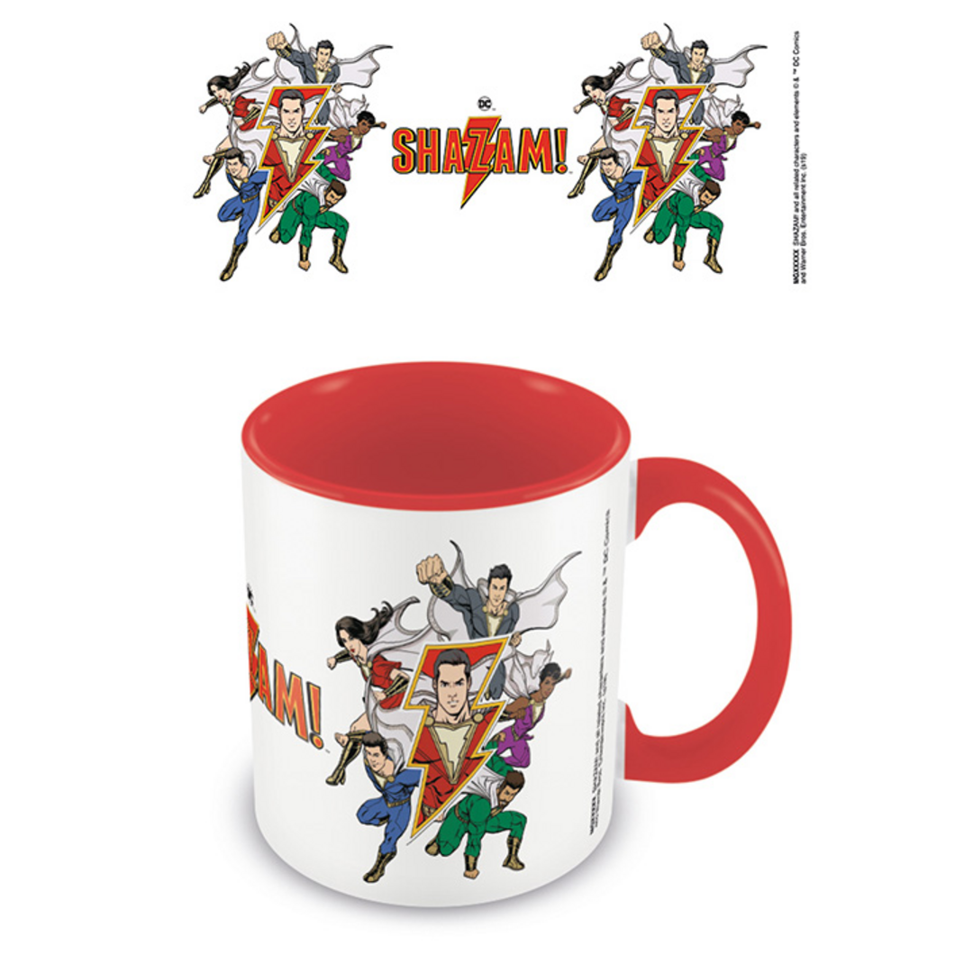 Shazam! - taza interior rojo the power of friendship