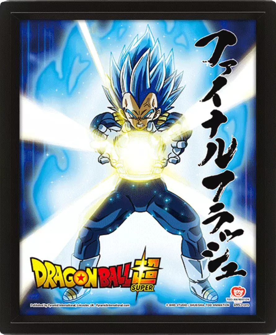 Dragon ball super - póster 3d overpowered team up