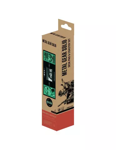 Reservar Set Alfombrilla Metal Gear Solid XL y Posavaso Fanattik 80x30cm 