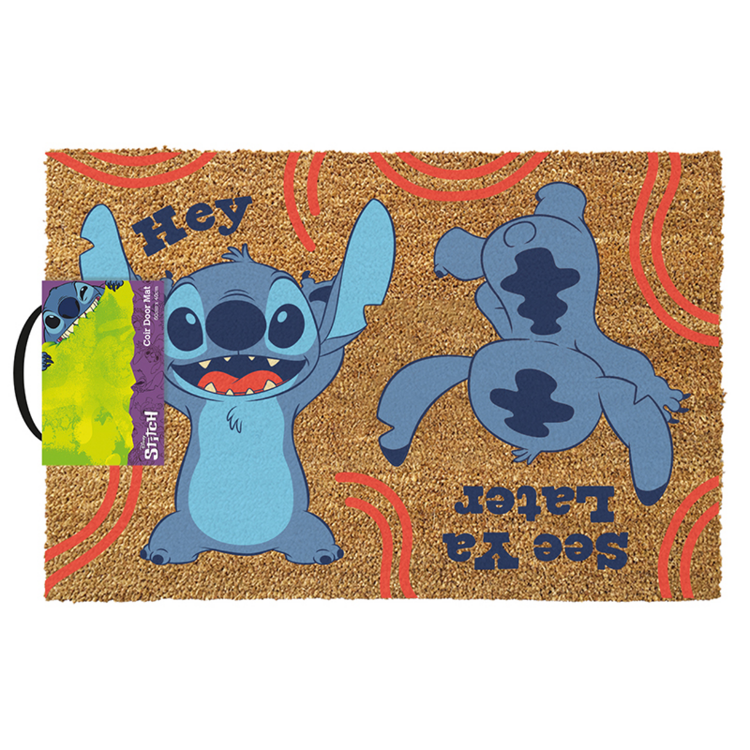 Lilo & stitch - felpudo hey/see ya later