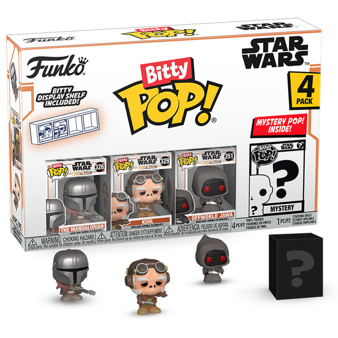 The mandalorian - bitty pop mandalorian 4 figuras
