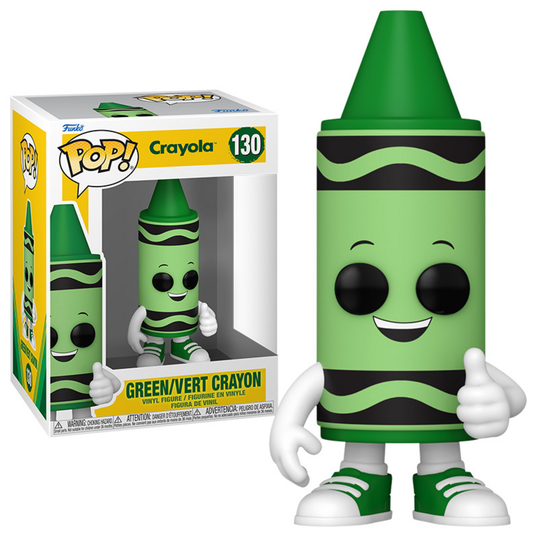Funko Pop! Vinyl: Crayola - Green Crayon - Figura de Vinilo Coleccionable - Idea de Regalo- Mercancia Oficial - Juguetes para Niños y Adultos - Ad Icons Fans - Muñeco para Coleccionistas y Exposición