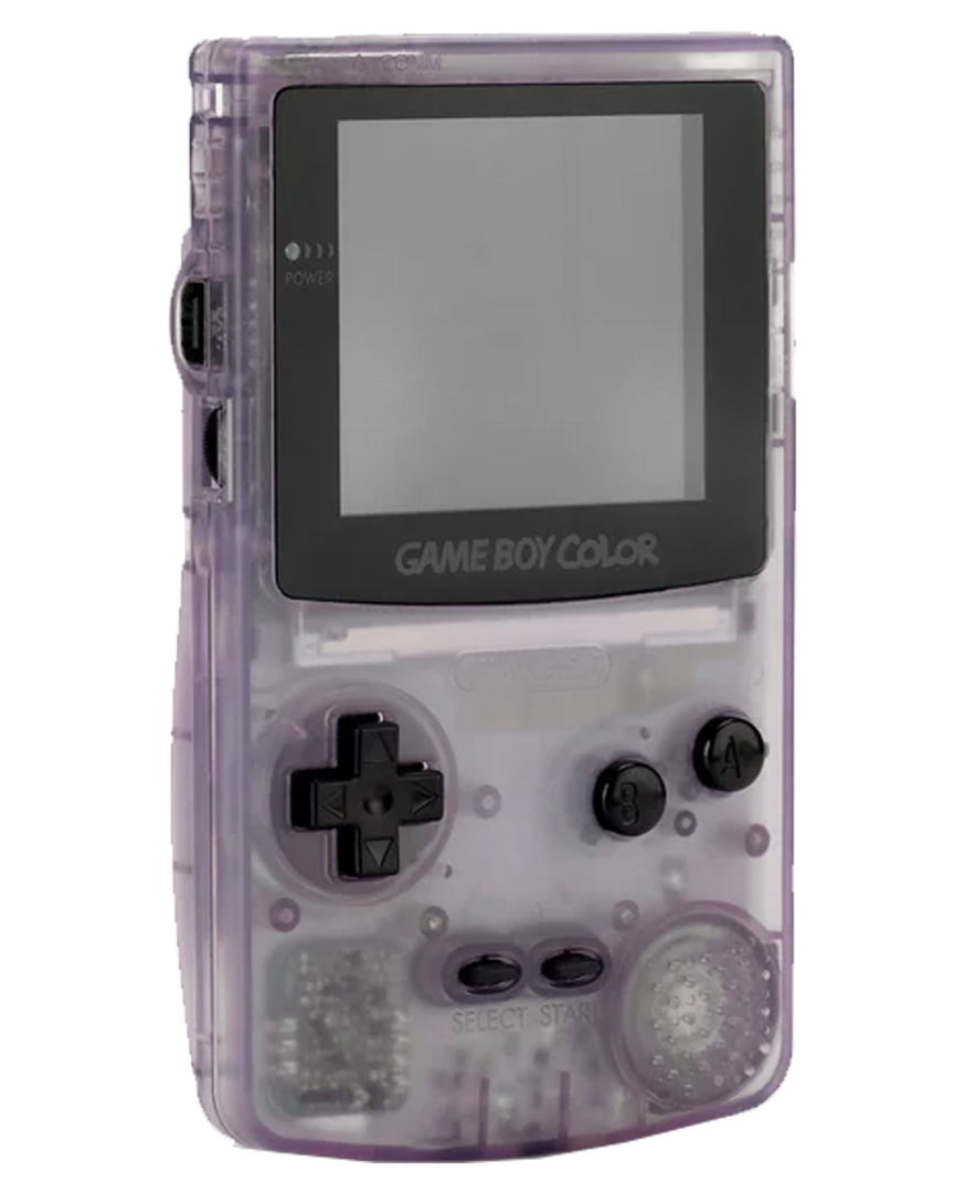 Consola nintendo gameboy color púrpura transparente reacondicionada