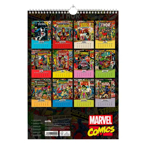 Comprar Calendario A3 2024 Marvel Comic Covers 