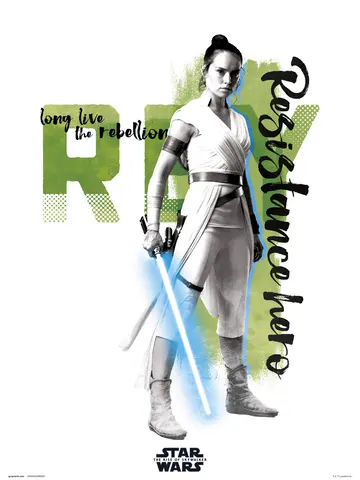 Comprar Print 30X40 cm Star Wars Episodio Ix Rey Resistance Hero 