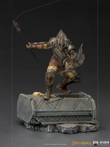 Comprar Figura Art Scale El Señor De Los Anillos Orco Con Armadura Figuras