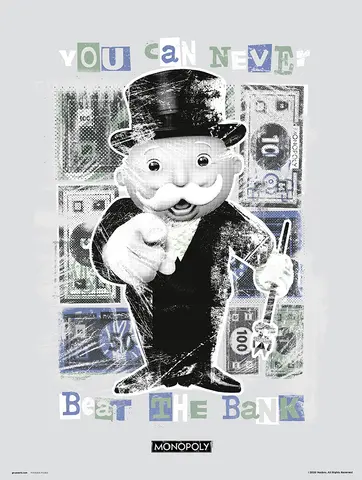 Comprar Print 30X40 cm Monopoly You Can Never Beat The Bank 