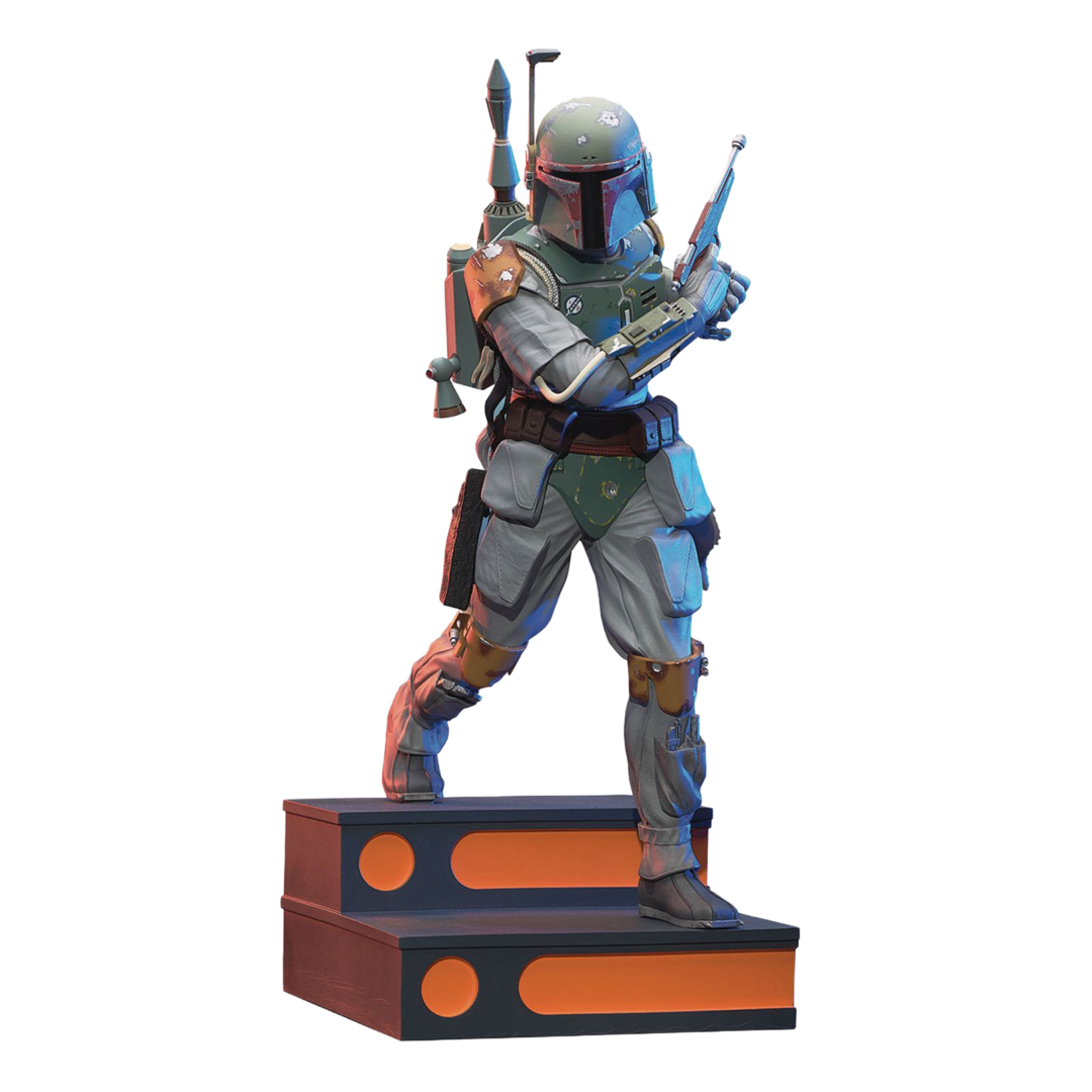 Estatua boba fett star wars the empire strikes back milestones 1/7 diamond