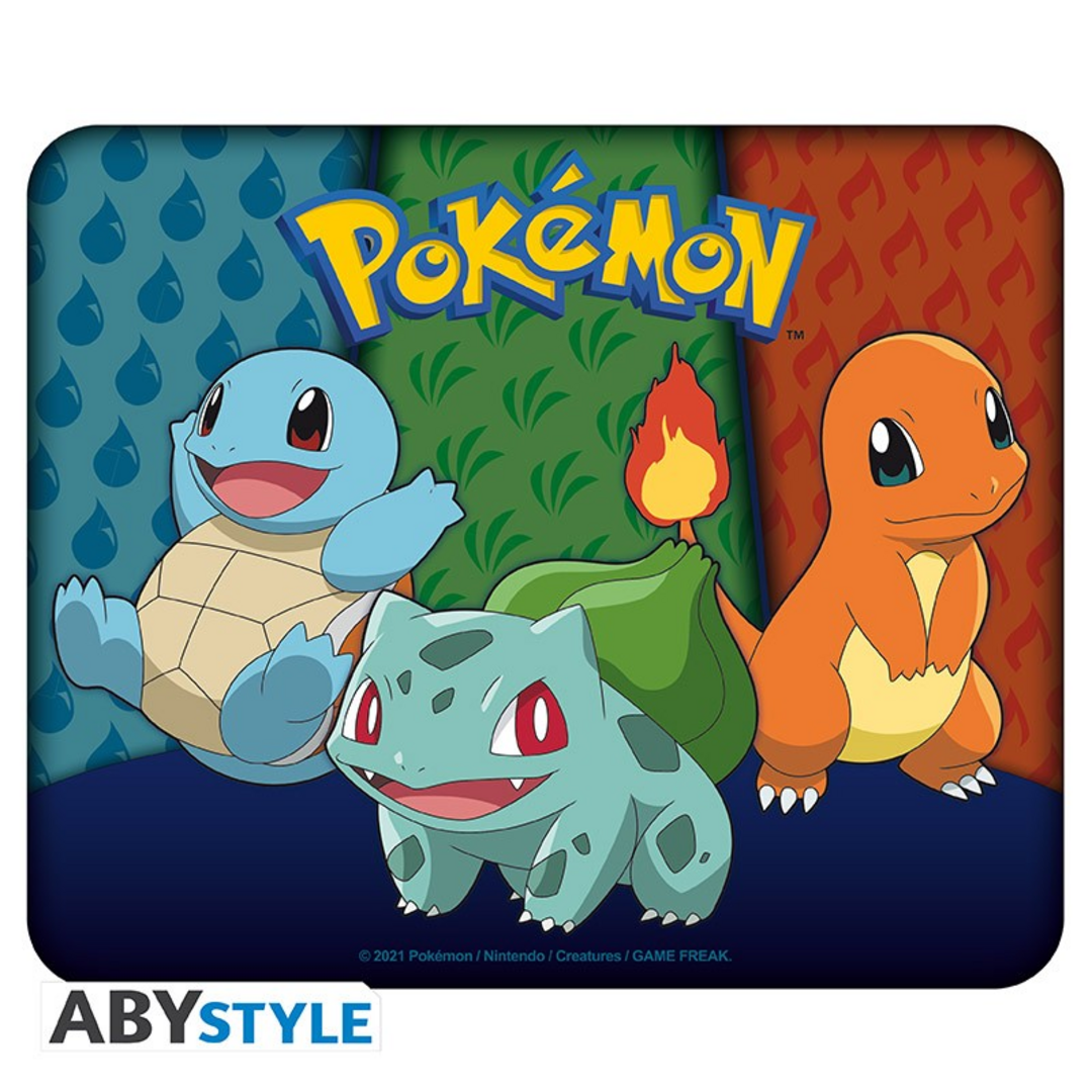 Pokémon - flexible mousepad - starters kanto