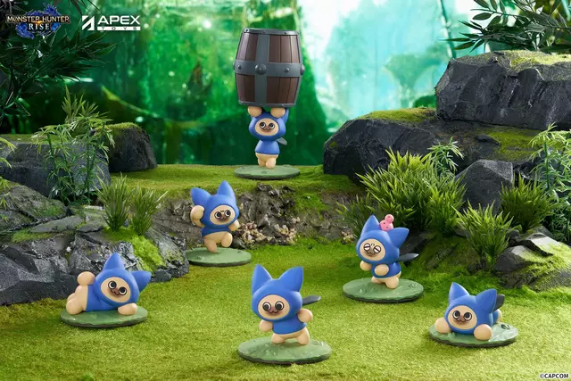 Reservar Pack 6 Figuras Felyne Cat Monster Hunter Rise Apex Innovation Estatuas Estándar