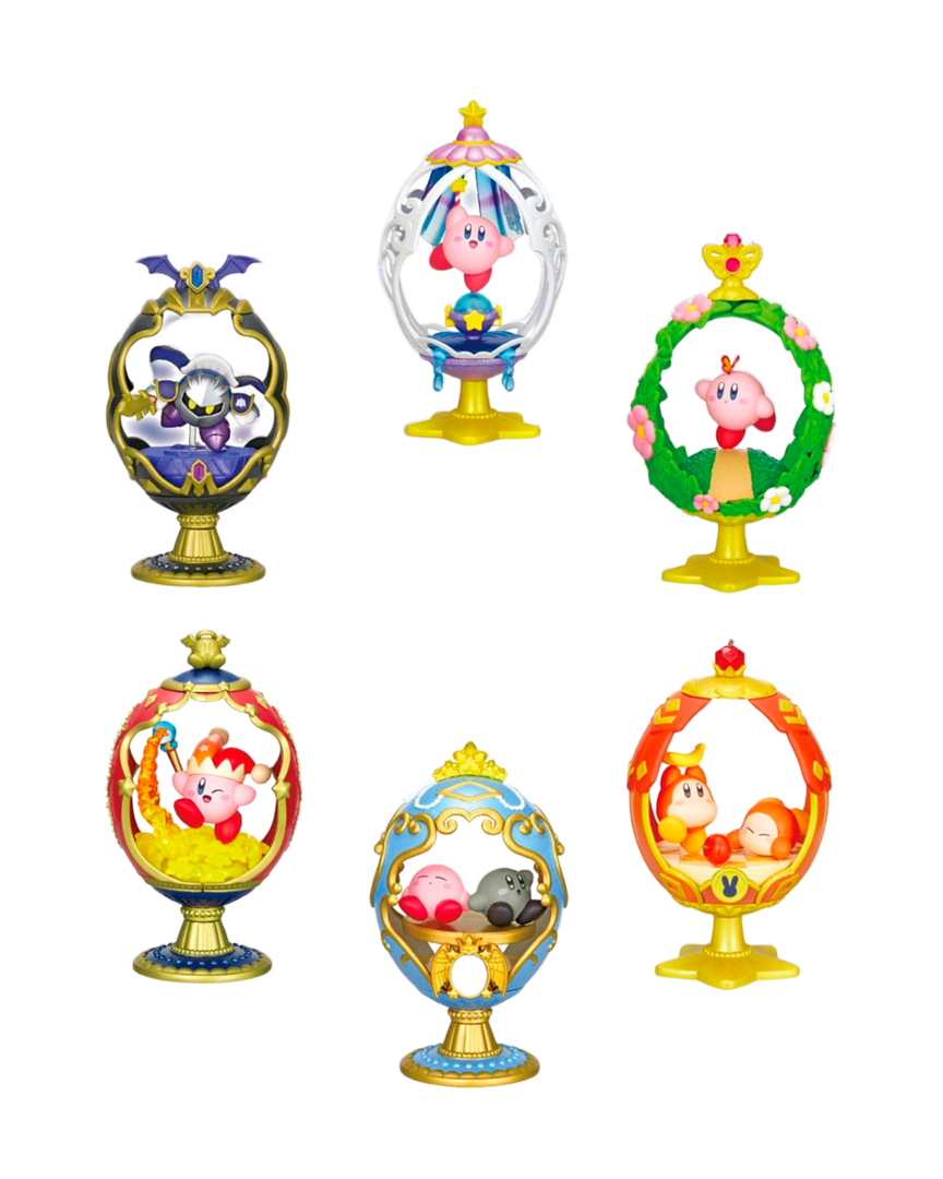 Set de 6 minifiguras kirby obaltique collection re-ment