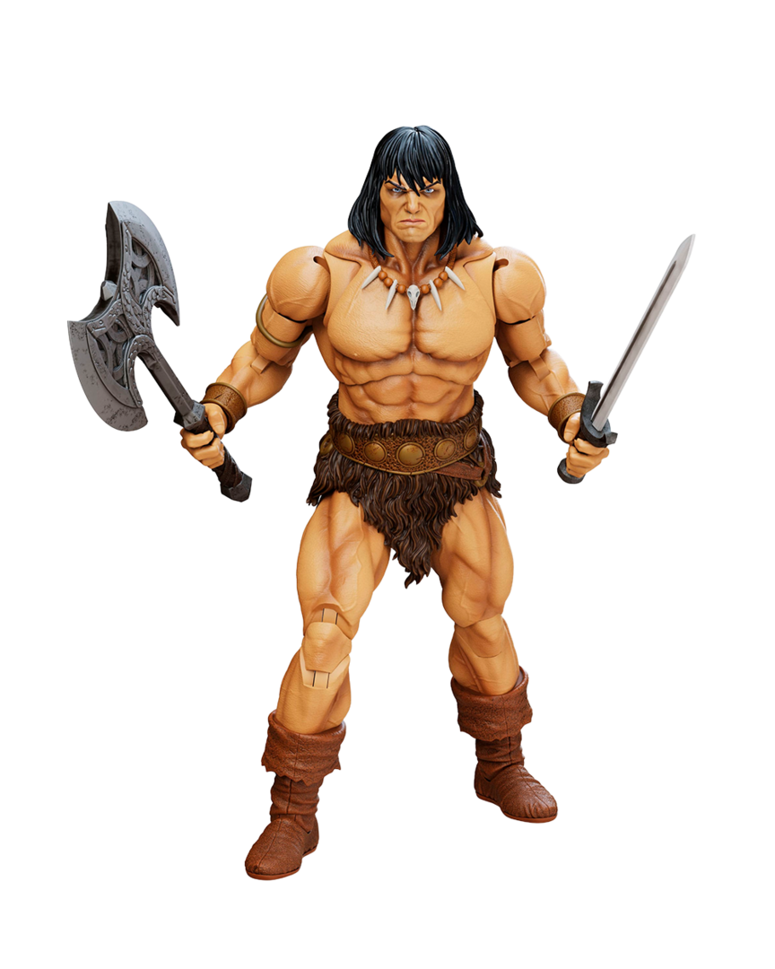 Figura conan: reaver of the black coast conan el bárbaro epic h.a.c.k.s.1/12 boss fight studio