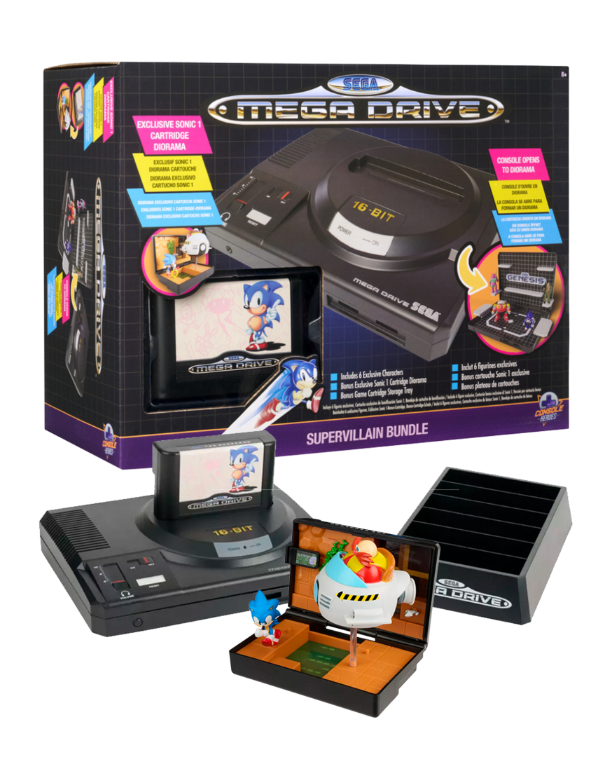 Console heroes - mega drive console boss level & sonic 1