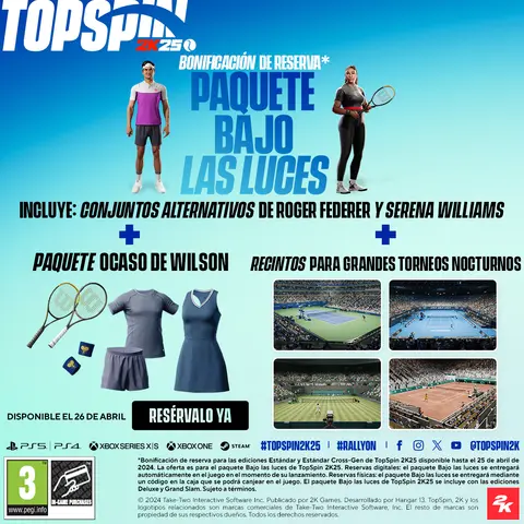 Comprar TopSpin 2K25 Xbox Series Estándar