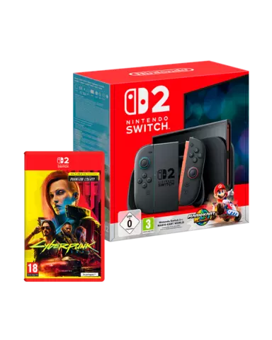 Reservar Nintendo Switch 2 + Mario Kart World + Cyberpunk 2077 Ed. Ultimate Switch 2 Estándar