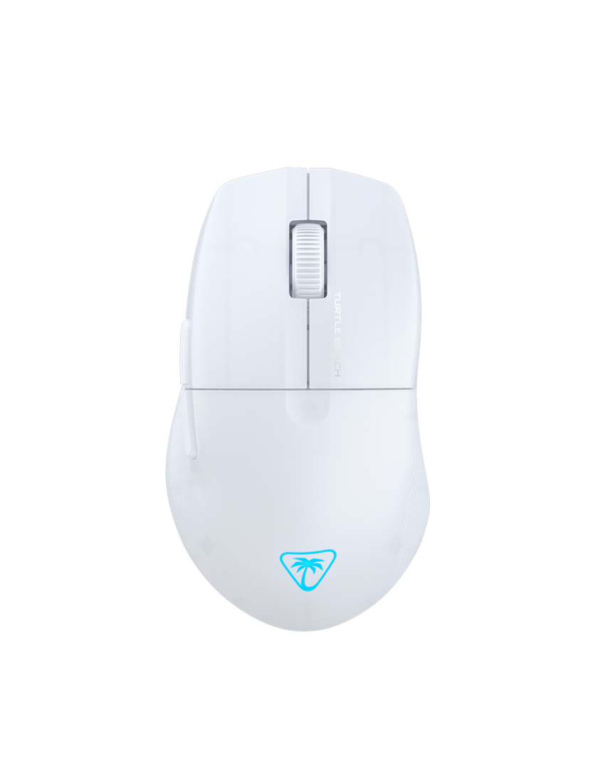 Turtle Beach Pure Air - Ratón de Juego RGB ergonómico inalámbrico Ultraligero, Sensor óptico de 26 000 PPP, 125 Horas de batería, interruptores mecánicos Titan, iluminación RGB - Blanco