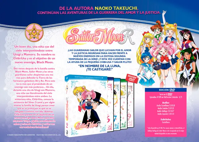 Comprar Sailor Moon R Temporada 2 DVD Episodios (47 a 89) Estándar DVD