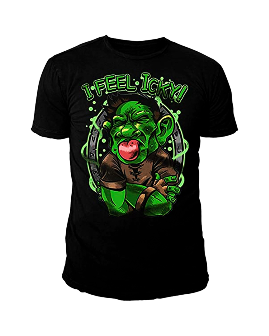 Camiseta negra i feel lucky hearthstone talla m