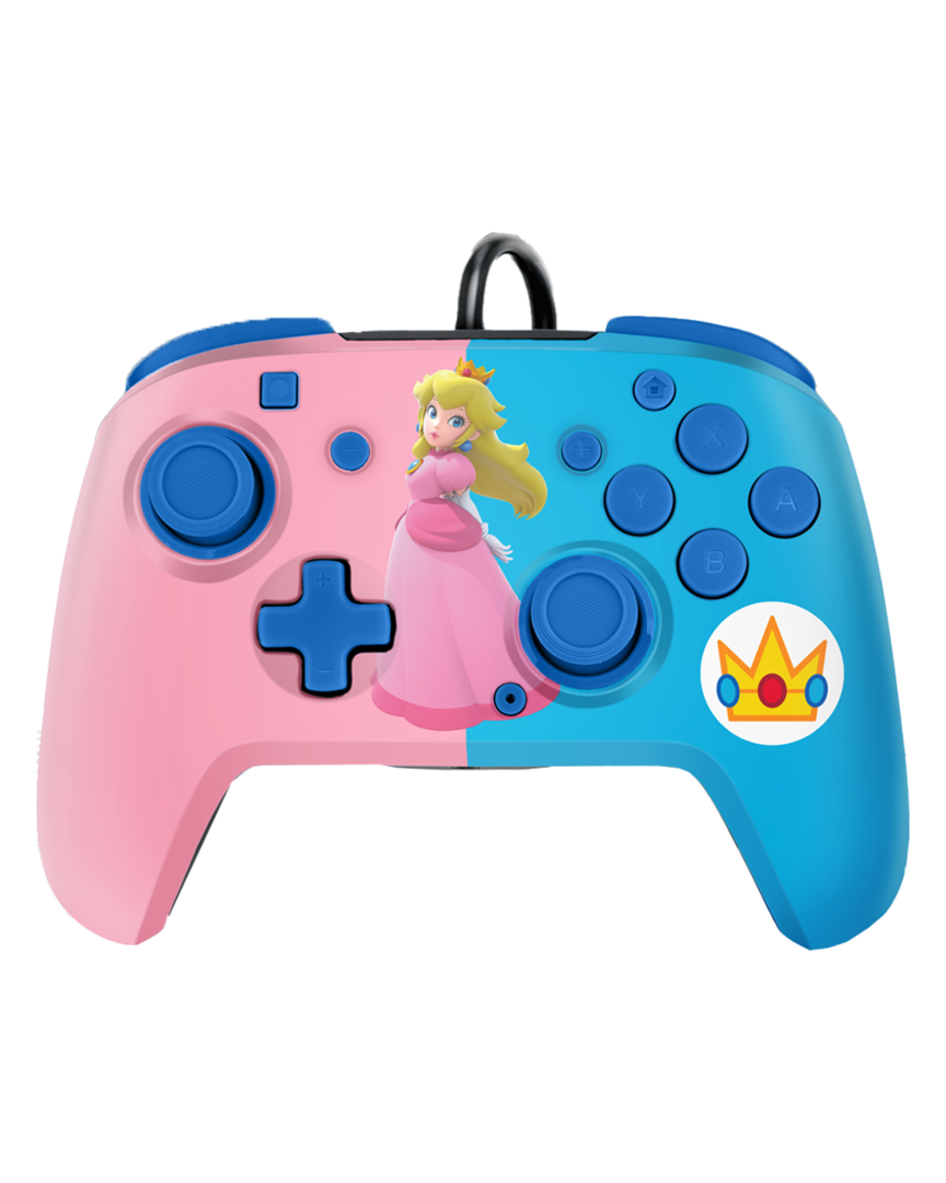 Mando Faceoff Deluxe Peach Super Mario con Licencia Oficial Nintendo