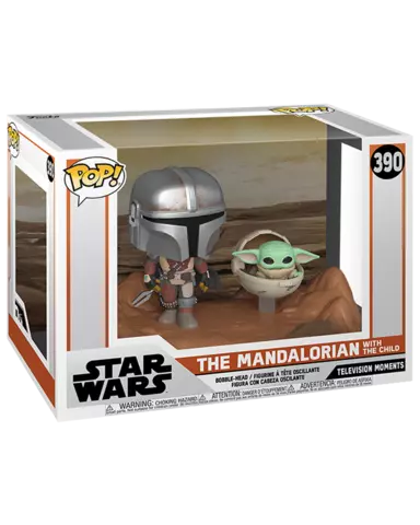 Comprar Figura POP! TV Moment Mandalorian con Baby Yoda Star Wars The Mandalorian Figuras de Videojuegos Mandalorian con Baby Yoda Diorama