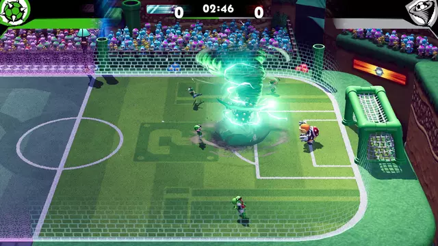 Comprar Mario Strikers: Battle League Football + Mando Deluxe Faceoff Camuflaje Verde Switch Pack Mando Verde screen 1