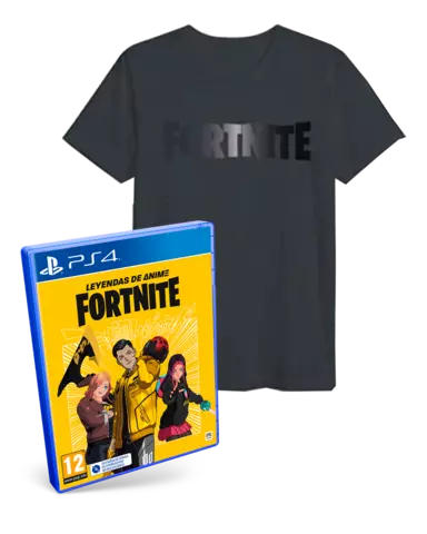 Comprar Fortnite: Leyendas de Anime + Camiseta Logo Negro Fortnite Gris Oscuro Talla XL PS4 Pack Camiseta Talla XL