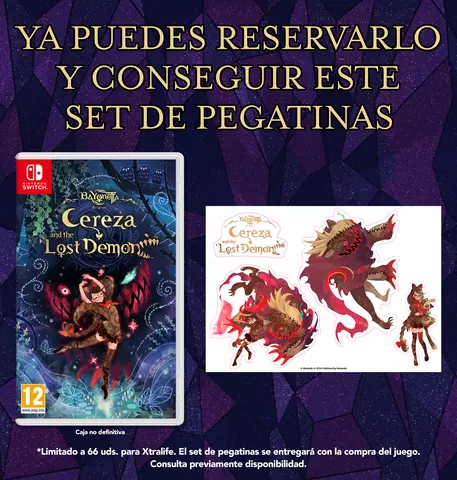 Comprar Bayonetta Origins: Cereza and the Lost Demon + Set de Pegatinas con Licencia Oficial Switch Set de Pegatinas